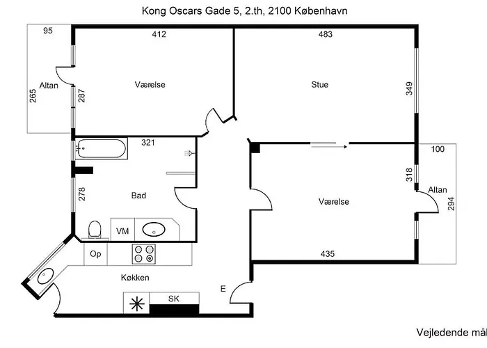 Attraktiv Pa Osterbro Apartment